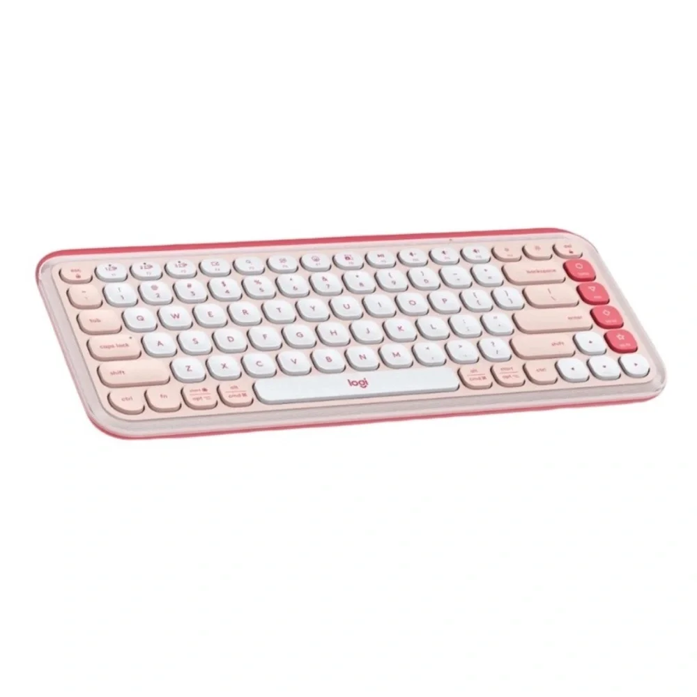 Logitech Pink POP Icon Keys Wireless Keyboard